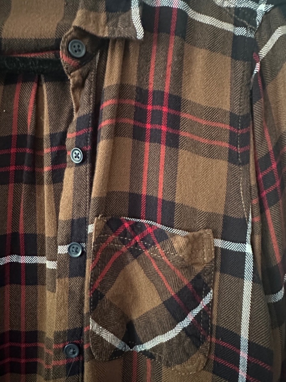 beachlunchlounge Brown Plaid Button-Down Shirt - Picture 4 of 8